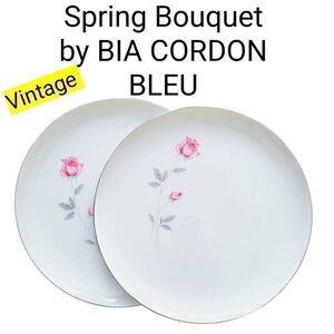 Spring Bouquet by BIA CORDON BLEU Fine China Two Replacement Dinner Plates